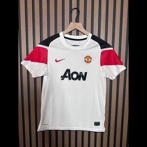 Nike Manchester United Jersey Kit Large Youth White 10 / 11 Away Premier Leauge